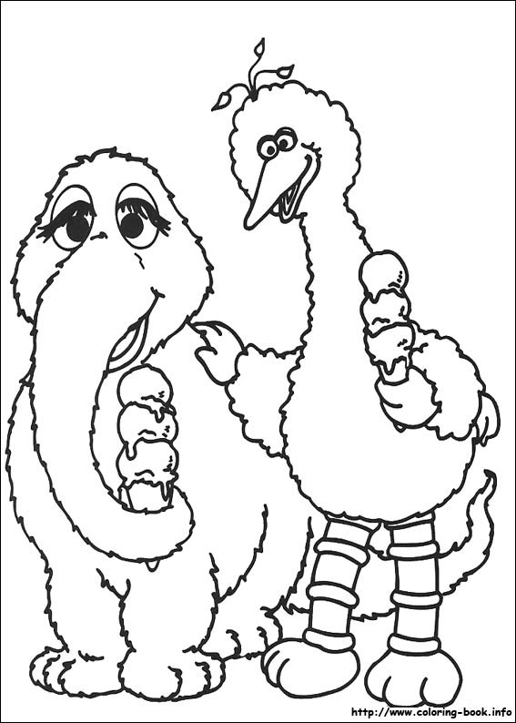 Sesame Street coloring picture